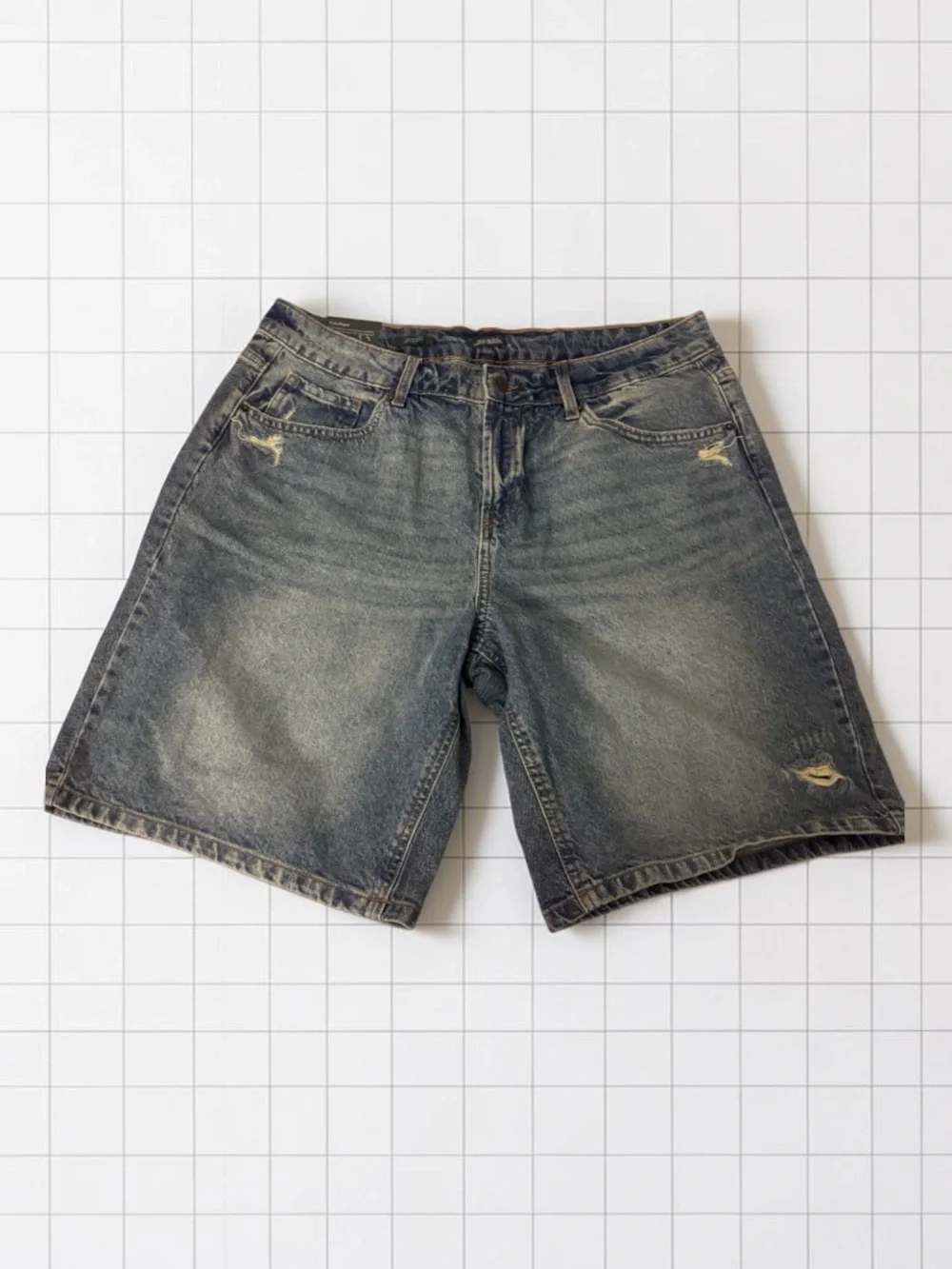 Wild Fable Distressed Denim Shorts — Faded Blue